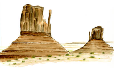 USA Monument Valley: Les deux soeurs 