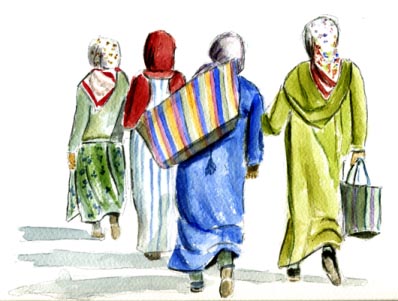 Maroc Haut-Atlas: Les femmes partent au souk