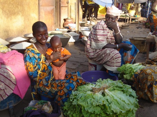 Mali Mopti: Marché aux légumes de Mopti