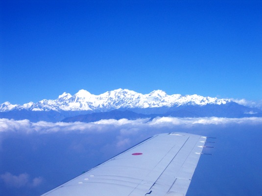 Nepal Annapurnas: Vol entre Katmandou et Pokara _ Vue du Manaslu